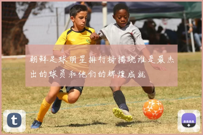 朝鲜足球明星排行榜揭晓谁是最杰出的球员和他们的辉煌成就